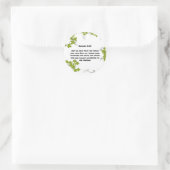Sticker rond classique de la Bible (Sac)
