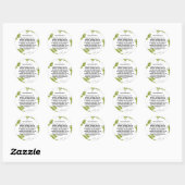 Sticker rond classique de la Bible (Feuille)