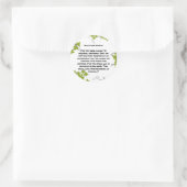 Sticker rond classique de la Bible (Sac)