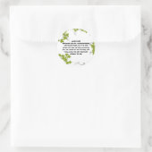 Sticker rond classique de la Bible (Sac)