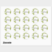 Sticker rond classique de la Bible (Feuille)