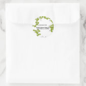 Sticker rond classique de la Bible (Sac)