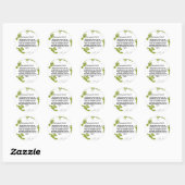 Sticker rond classique de la Bible (Feuille)