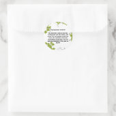 Sticker rond classique de la Bible (Sac)