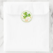 Sticker rond classique de la Saint-Patrick (Sac)
