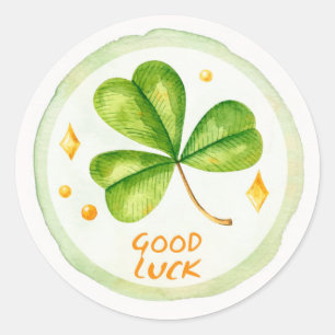 Sticker rond classique de la Saint-Patrick