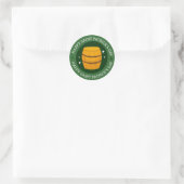Sticker rond classique de la Saint-Patrick (Sac)