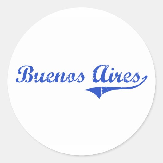 Sticker Rond Classique de la ville de Buenos Aires (Devant)