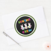 Sticker rond classique de l'équipe de chasse aux o (Enveloppe)