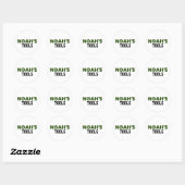 Sticker rond classique de Noah's Tools (Feuille)