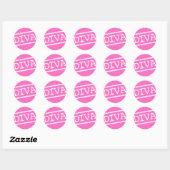 STICKER ROND CLASSIQUE "DIVA" (Feuille)