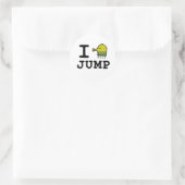 Sticker rond classique Doodle Jump (Sac)