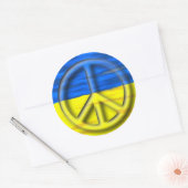Sticker rond classique du drapeau de la paix pour  (Enveloppe)