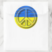 Sticker rond classique du drapeau de la paix pour  (Sac)