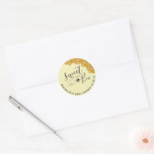 Sticker rond classique en Baby shower doux (Enveloppe)