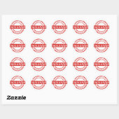 Sticker Rond Classique Exclusif, Matte (Feuille)