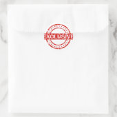 Sticker Rond Classique Exclusif, Matte (Sac)