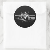Sticker rond classique F-35 Lightning II (Sac)