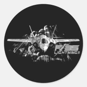 Sticker rond classique F-35 Lightning II