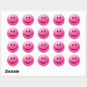 Sticker rond classique face (Feuille)