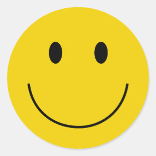 Sticker rond classique face