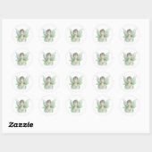 Sticker rond classique Fairy Homme (Feuille)