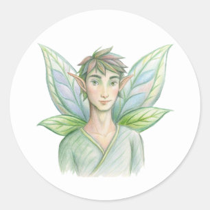 Sticker rond classique Fairy Homme