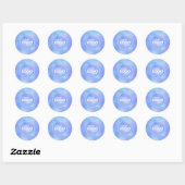 Sticker rond classique Faux Iridescente Foil (Feuille)