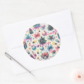 Sticker rond classique Festive (Enveloppe)