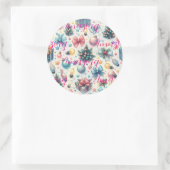Sticker rond classique Festive (Sac)
