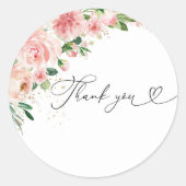 Sticker rond classique Fête des mariées verte (Devant)