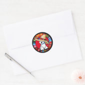 Sticker rond classique Fiesta Westie (Enveloppe)