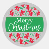 Sticker rond classique Gingembre et Cannes (Devant)