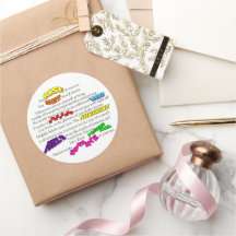 Sticker rond classique Glimmer Vision Collection