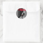 Sticker rond classique Helsinki Rocks (Sac)