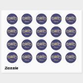 Sticker Rond Classique II (Feuille)