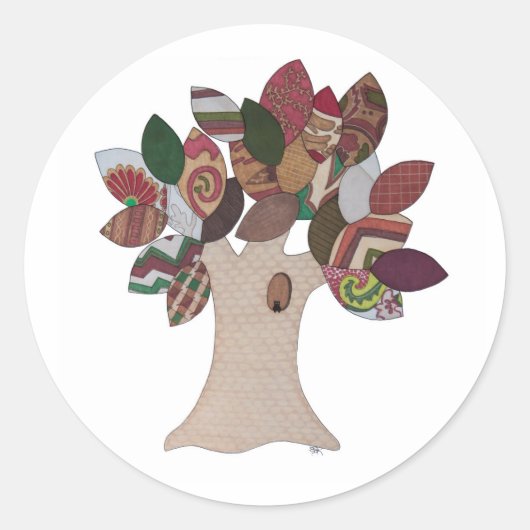 Sticker rond classique Imp Tree (Devant)