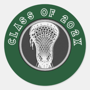 Sticker rond classique Lacrosse Seniors