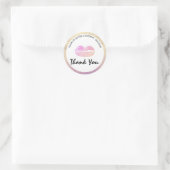 Sticker rond classique Lip Gloss Business logo (Sac)