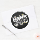 Sticker rond classique Mama Vibes (Enveloppe)