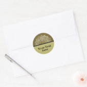 Sticker Rond Classique Mandala Inde Style 4 (Enveloppe)