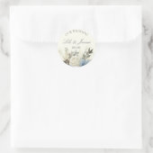 Sticker rond classique Mariage de romance (Sac)