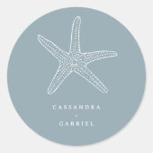 Sticker rond classique Mariage Lihue (Devant)