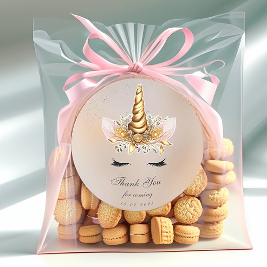 Sticker rond classique Merci