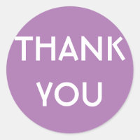 Sticker rond classique Merci d'affaires