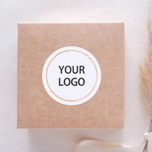 Sticker rond classique minimaliste du logo circula