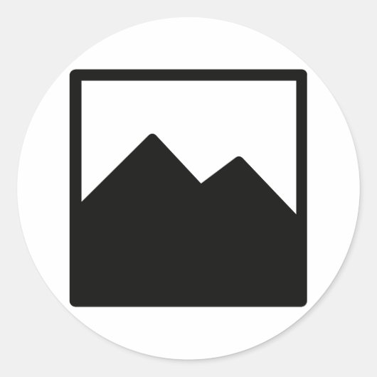 Sticker rond classique Modèle (Devant)