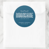 Sticker rond classique Moonshine (Sac)