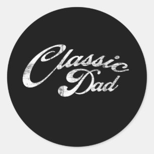 Sticker rond classique papa