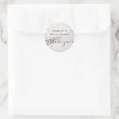 Sticker rond classique Parties scintillant de flam (Sac)